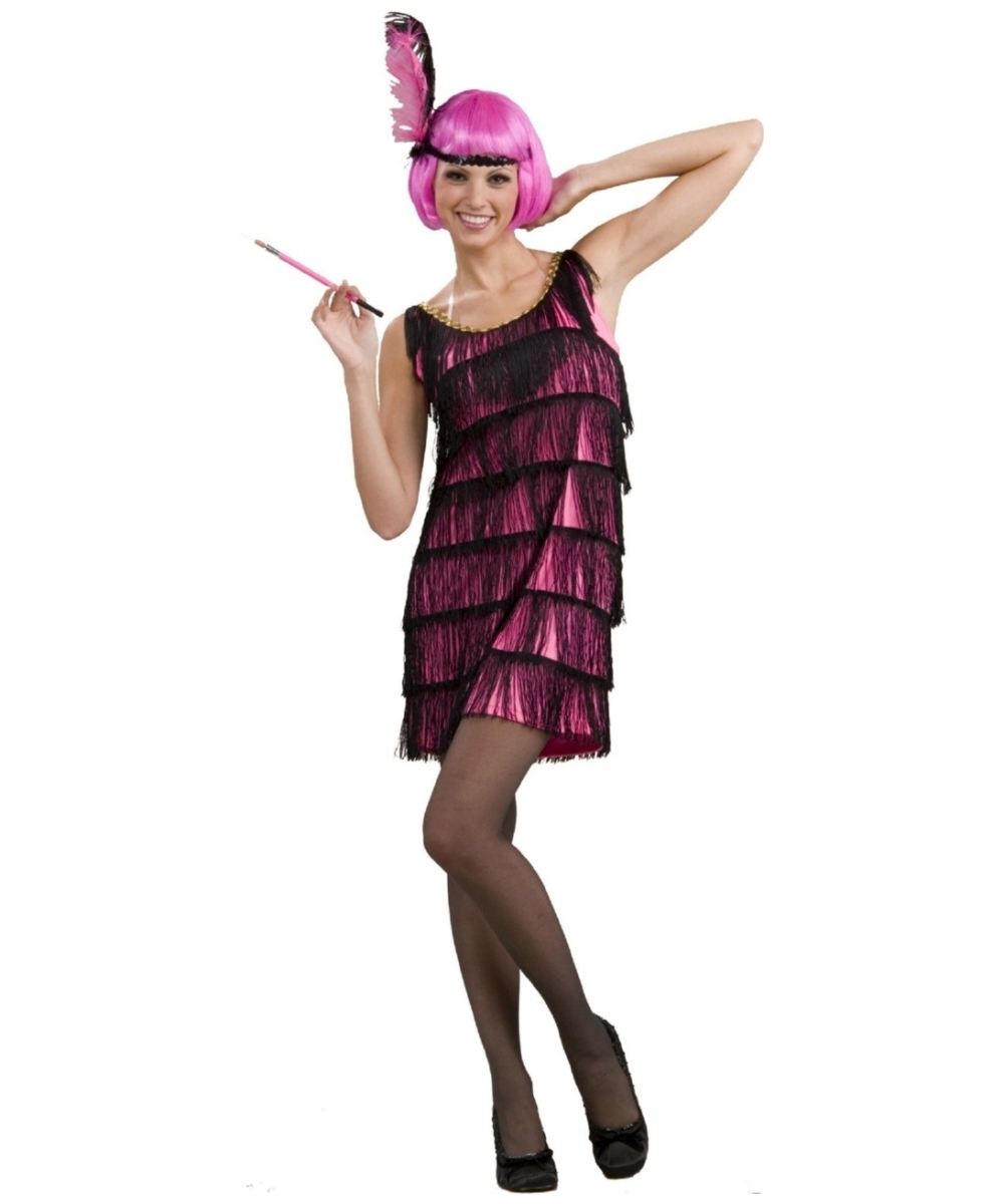  Pink Flapper Women Costume