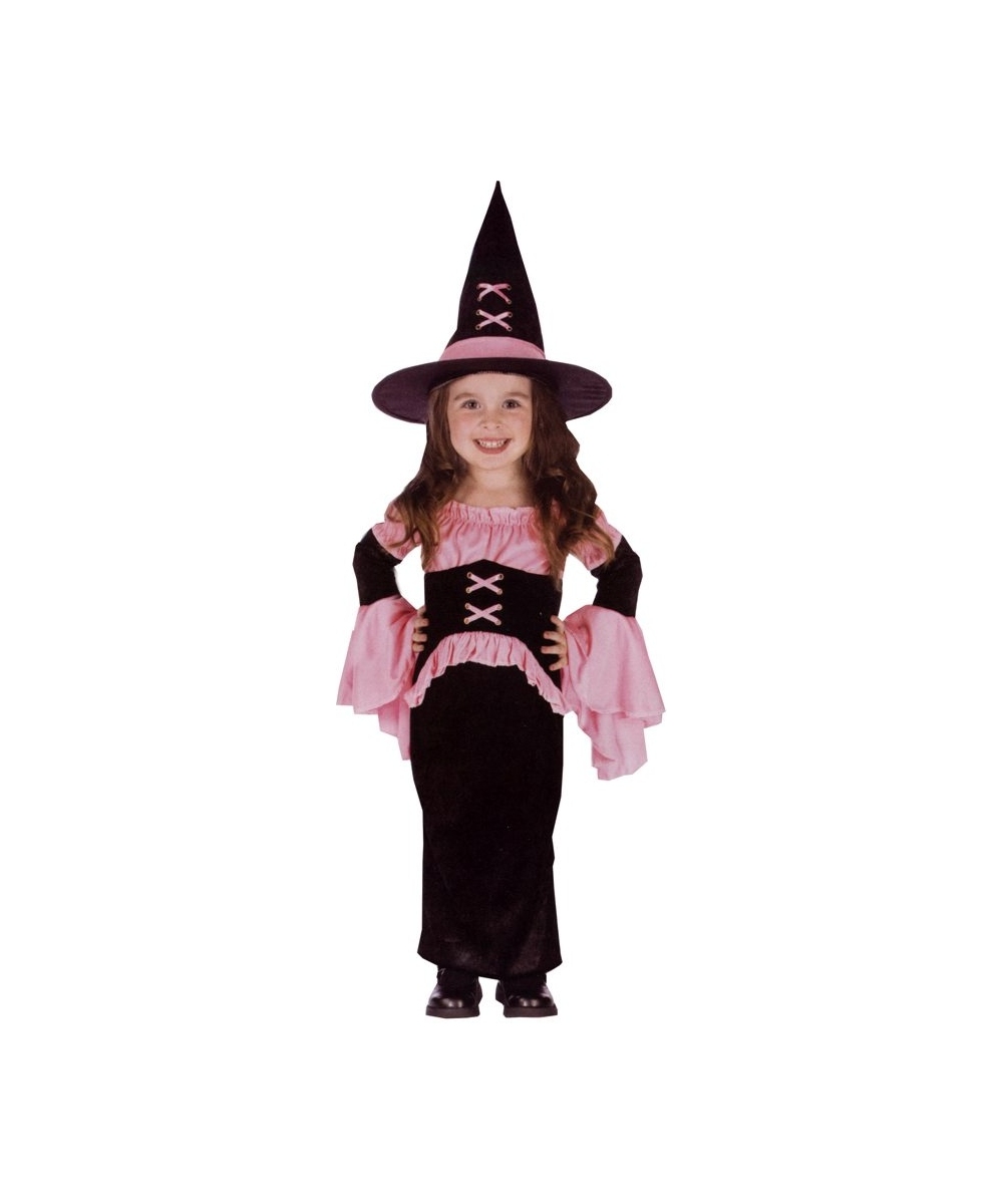  Pretty Pink Witch Toddler Costume