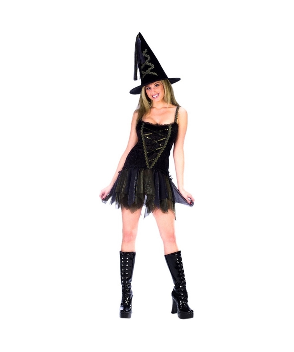  Sexy Flirty Witch Womens Costume
