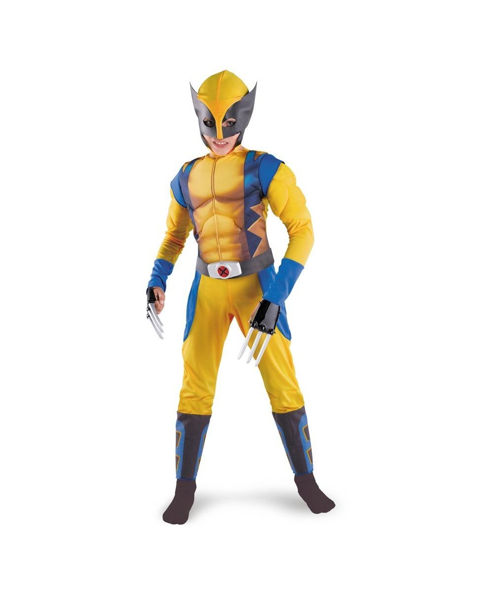Wolverine Muscle Boys Costume - Boy Movie Costumes