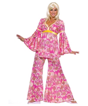Hippie Flower Power Adult Costume - Women Hippie Costumes