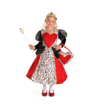 Queen of Hearts Girls Costume deluxe