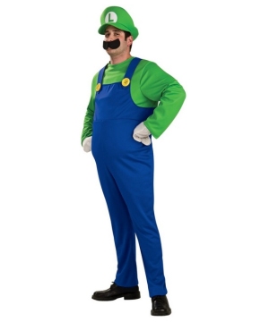 Adult Luigi Mario Costume - Men Costumes
