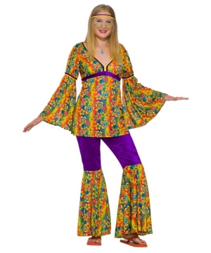 Hippie Purple Haze Teen Costume - Women Hippie Costumes