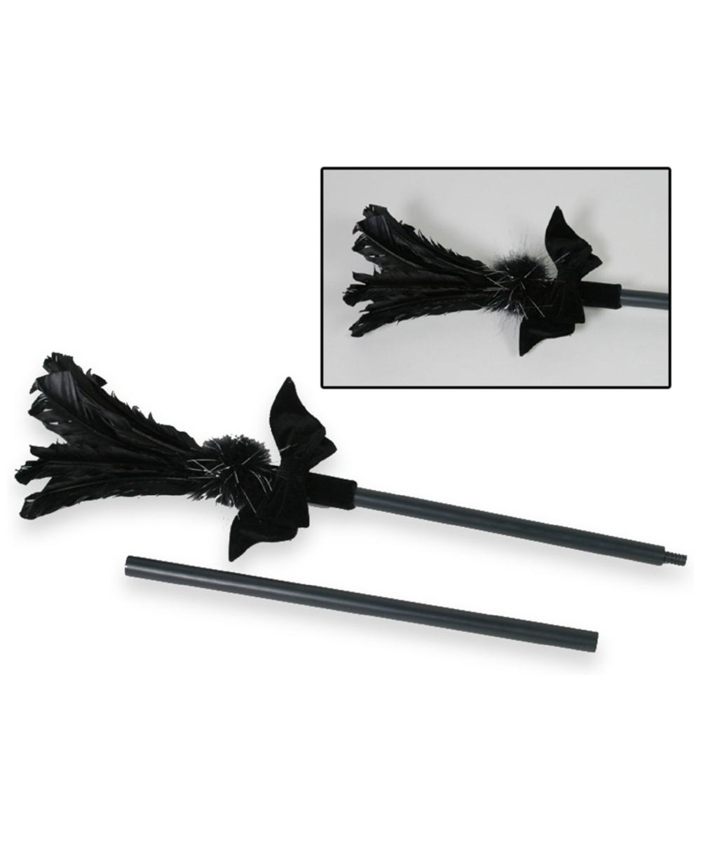  Black Feather Sparkle Broom