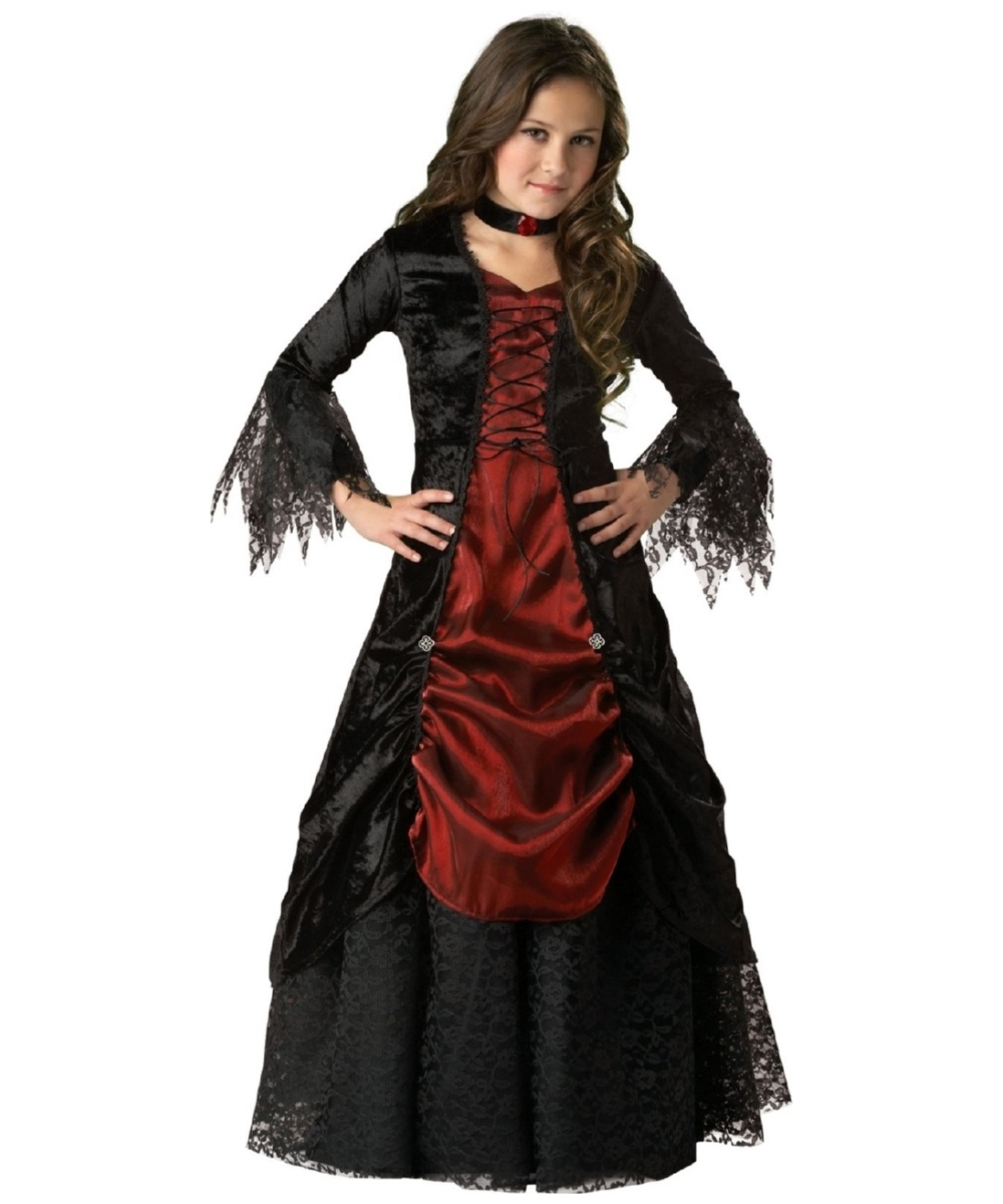  Gothic Vampire Kids Costume