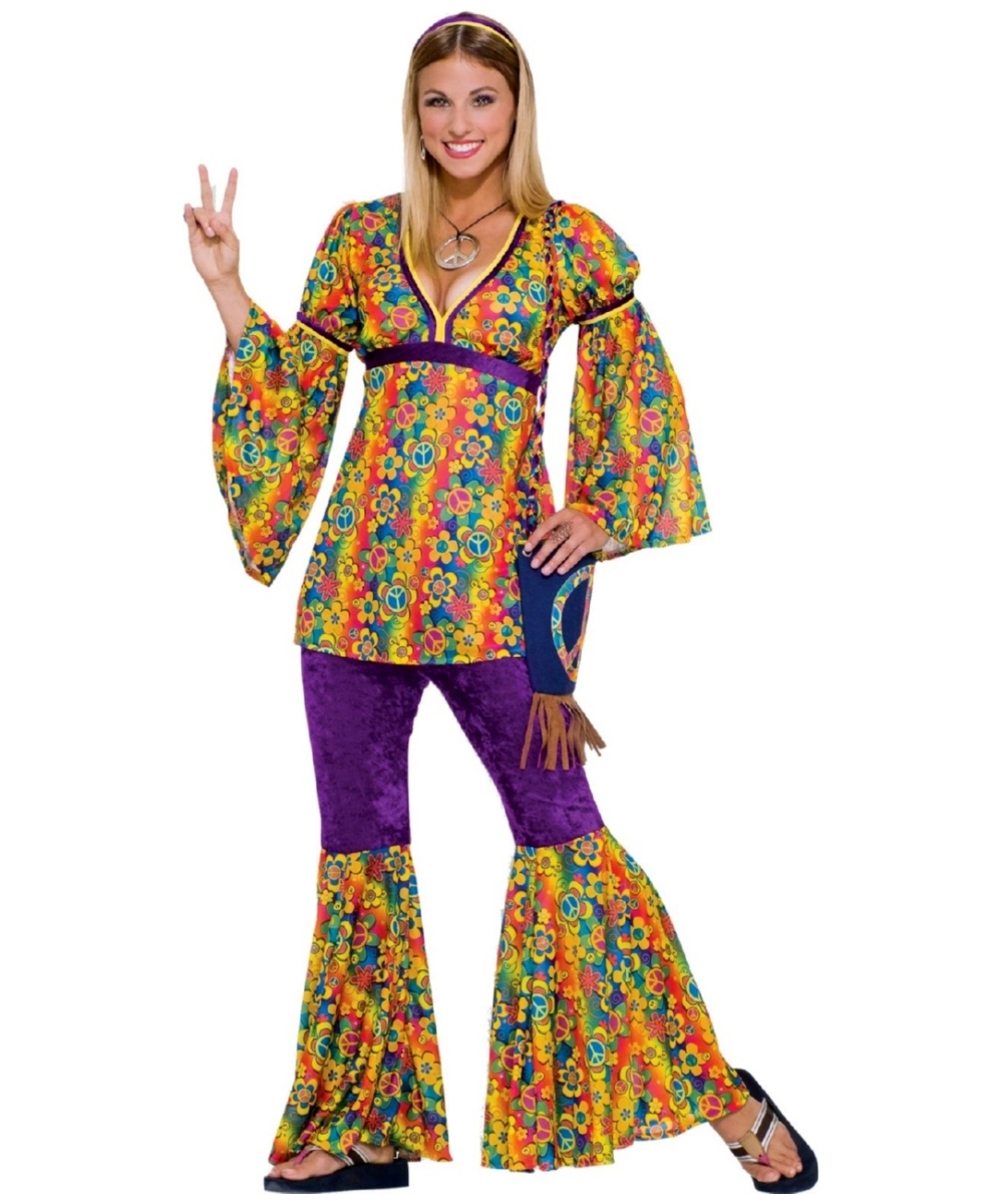 Hippie Purple Haze Adult Costume - Women Hippie Costumes