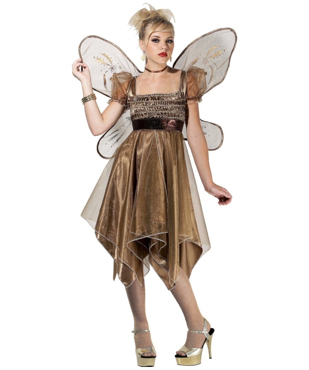 Metallic Copper Fairy Costume - Fairy Costumes