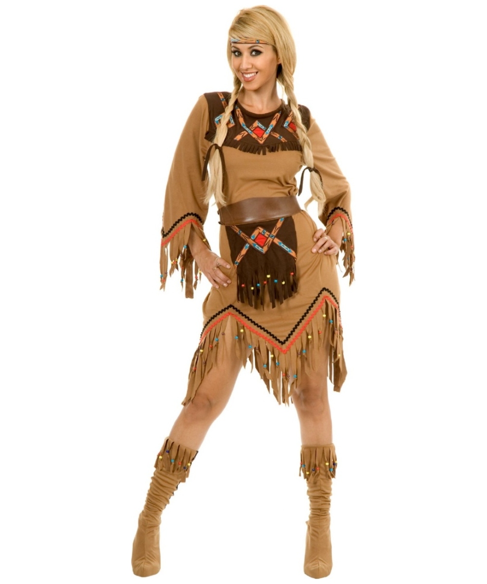Indian Sacajawea Maiden Adult Costume - Women Halloween Costumes