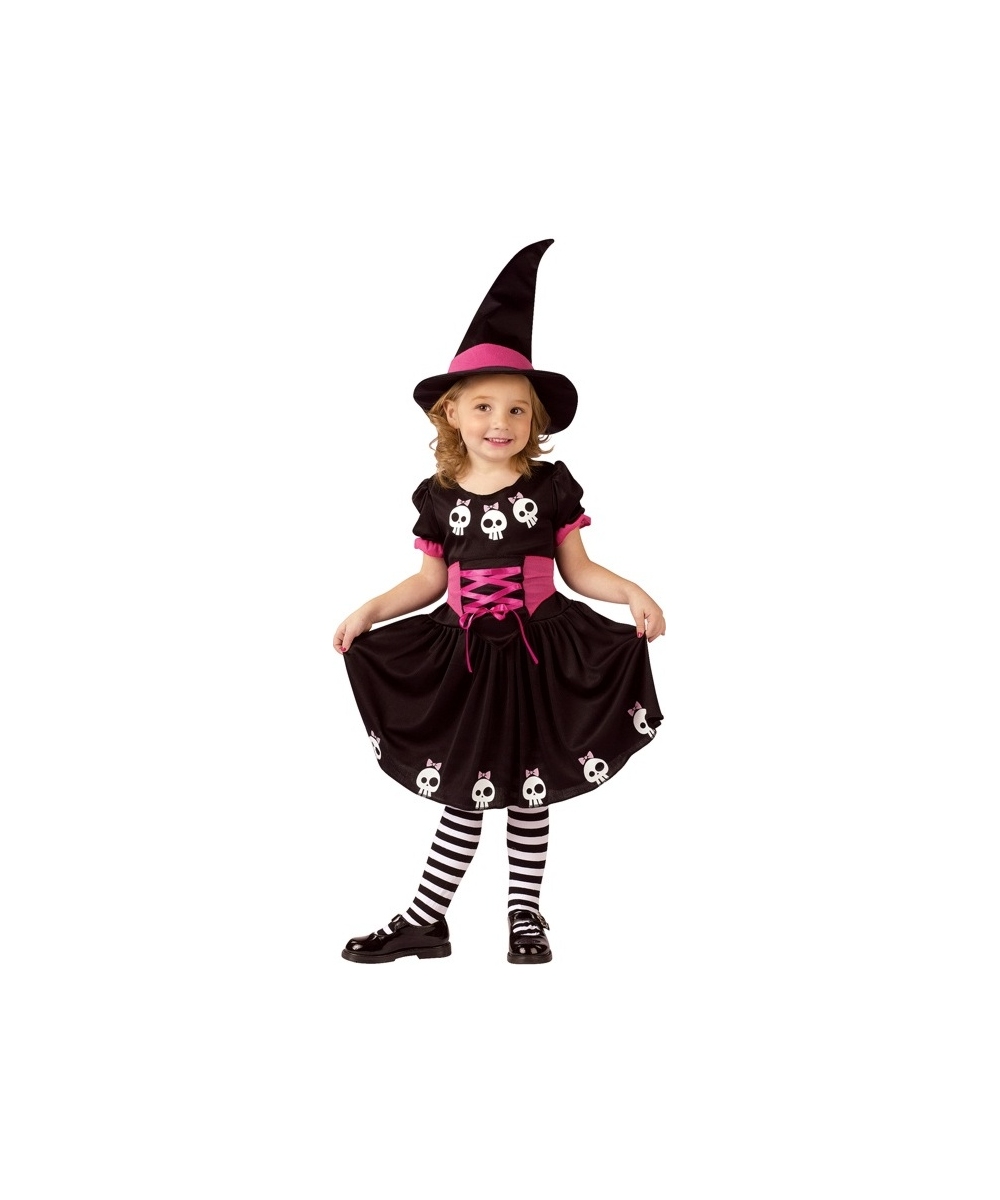  Skull Witch Toddler Costume