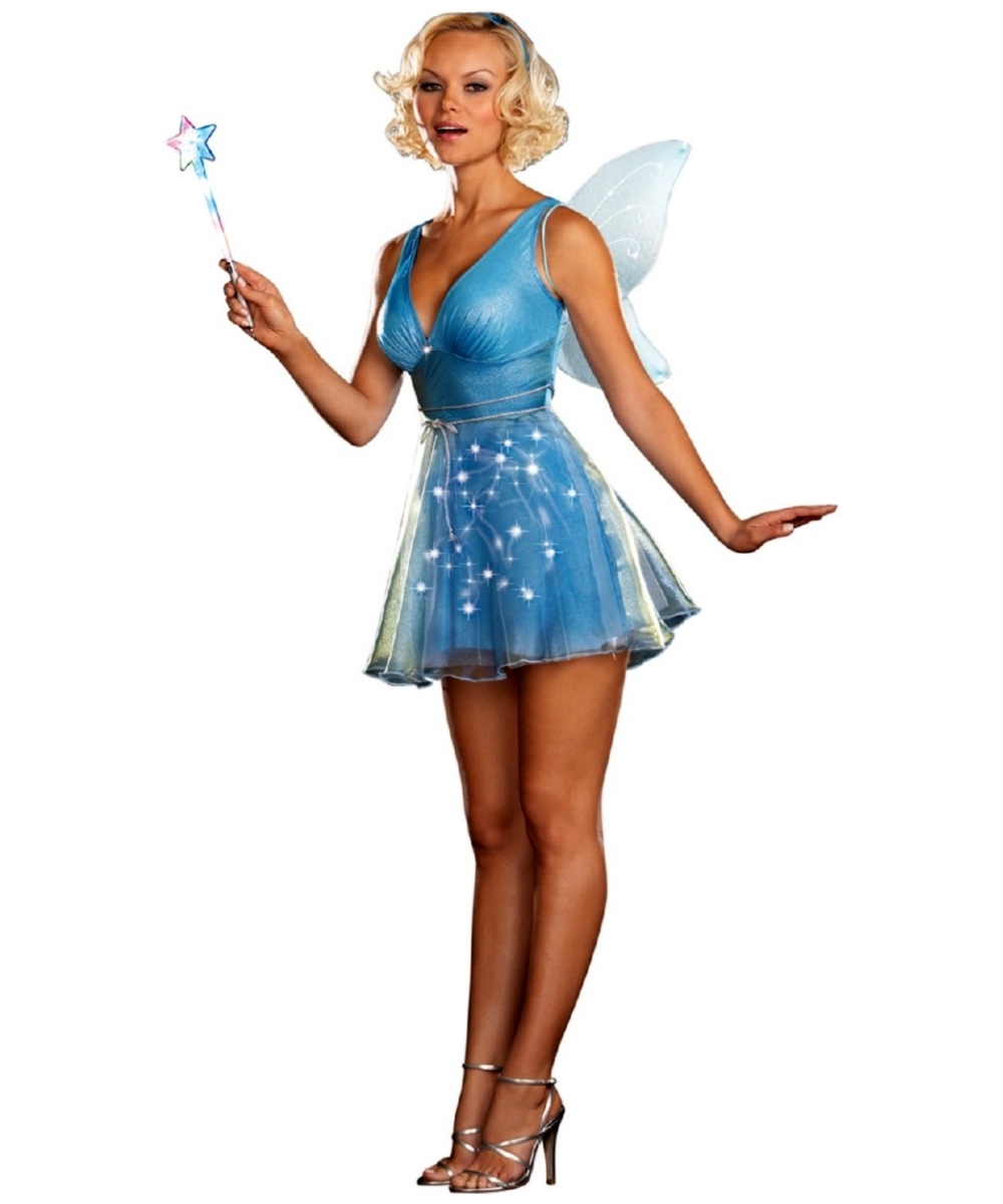 True Blue Fairy Costume Adult Costume Light Fairy Halloween Costumes