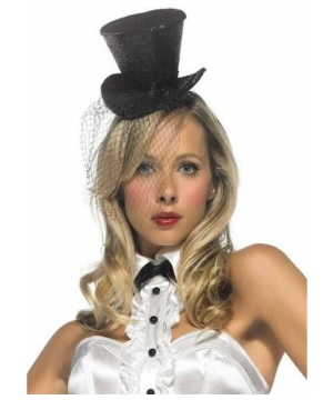 Mini Top Hat - Adult Hat - Black