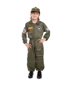 Air Force Pilot Kids Costume