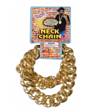 Big Link Neck Chain - Adult Accessory