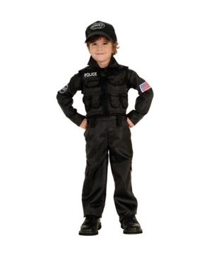  Boys Policeman Swat Costume