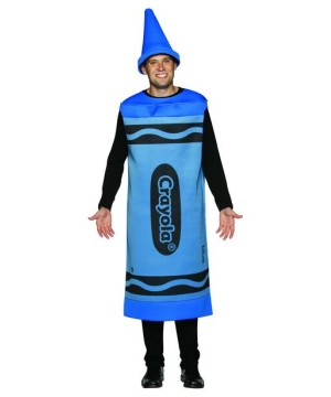 Crayola Blue Crayon Costume - Adult Costume
