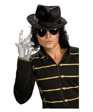  Mens Michael Jackson Silver Glove