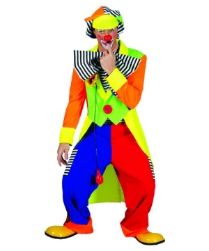 Spanky Stripes Clown Adult Costume