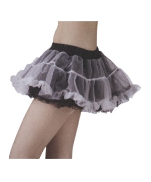  Tutu Skirt Blackwhite Reversible Petticoat