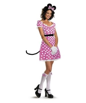 Pink Sassy Minnie Mouse Women Costume