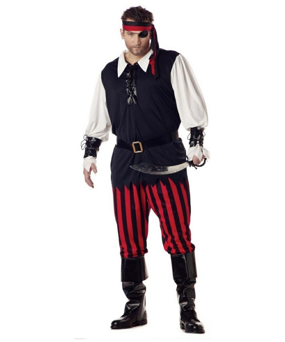 Adult Cutthroat Pirate Plus Size Costume Men Costumes 8989