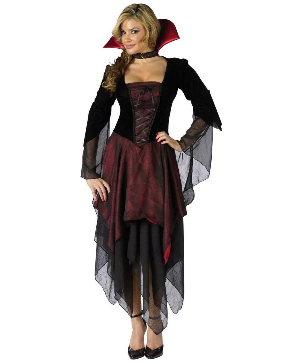 Adult Lady Dracula plus size Vampire Halloween Costume