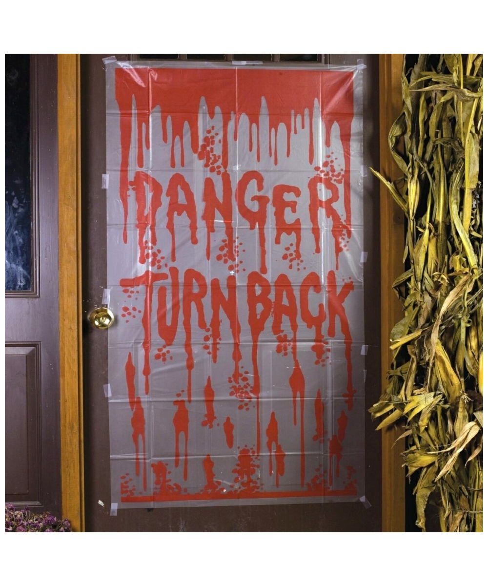 Bloody Warning Door cover