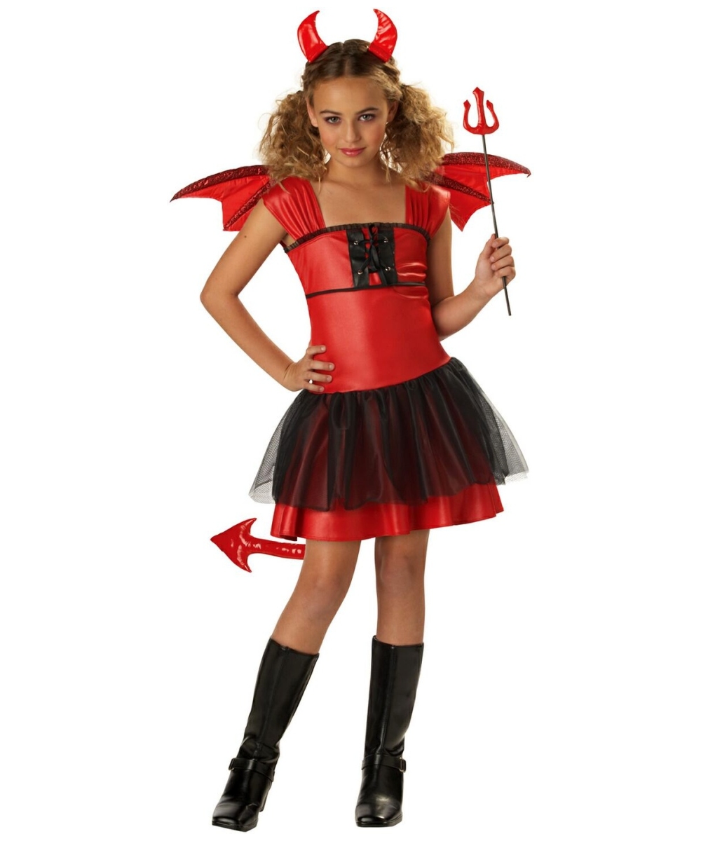 Devil Darling Kids Costume - Girl Devil Halloween Costumes