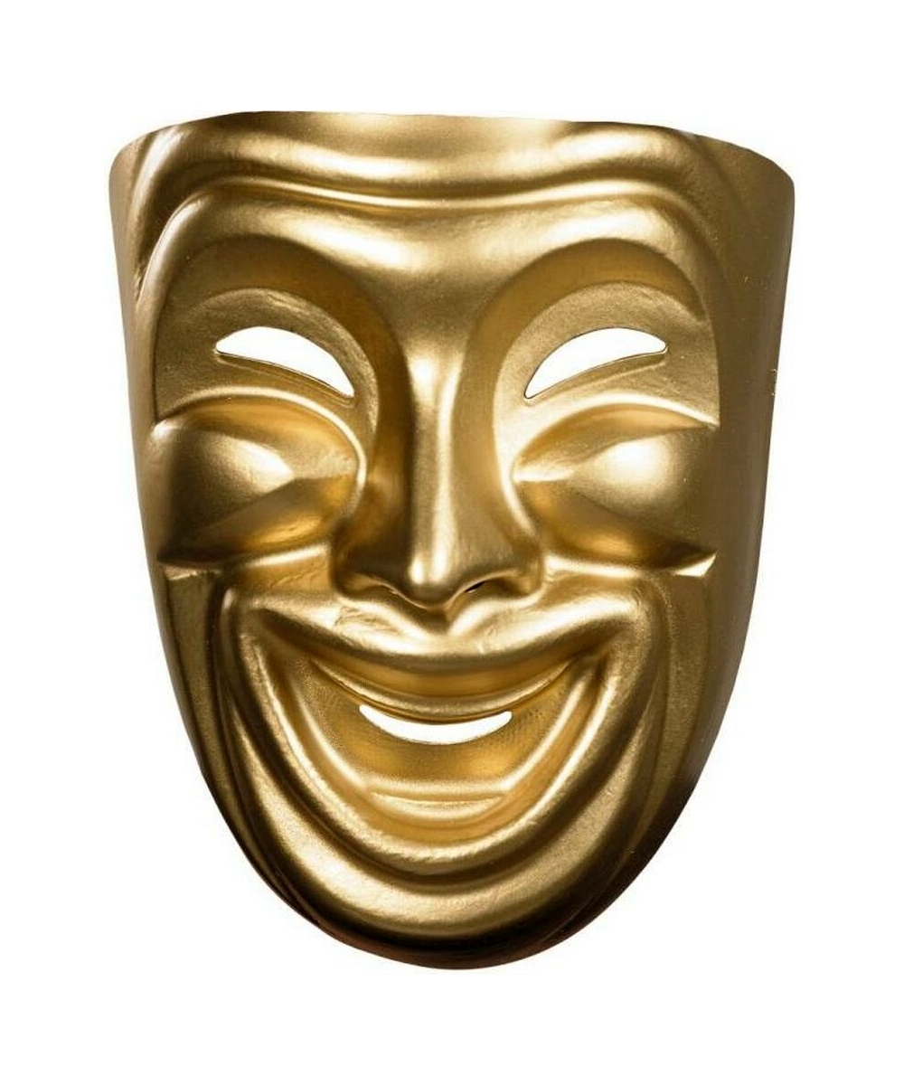  Gold Comedy Mask