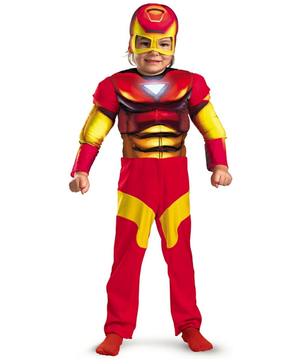 Iron Man Muscle Kids Costume - Boy Movie Costumes