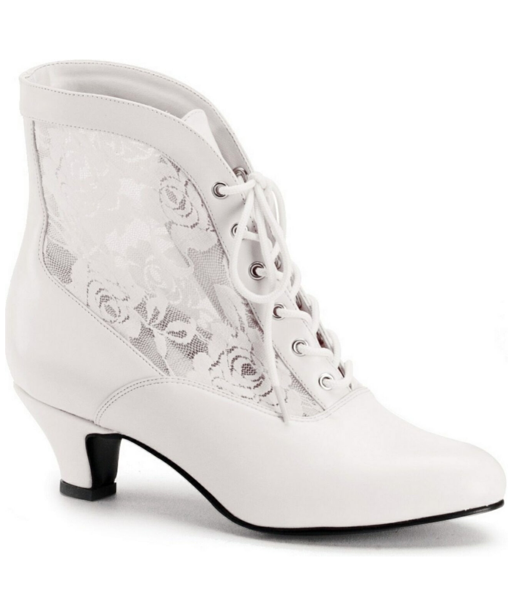 ivory victorian boots