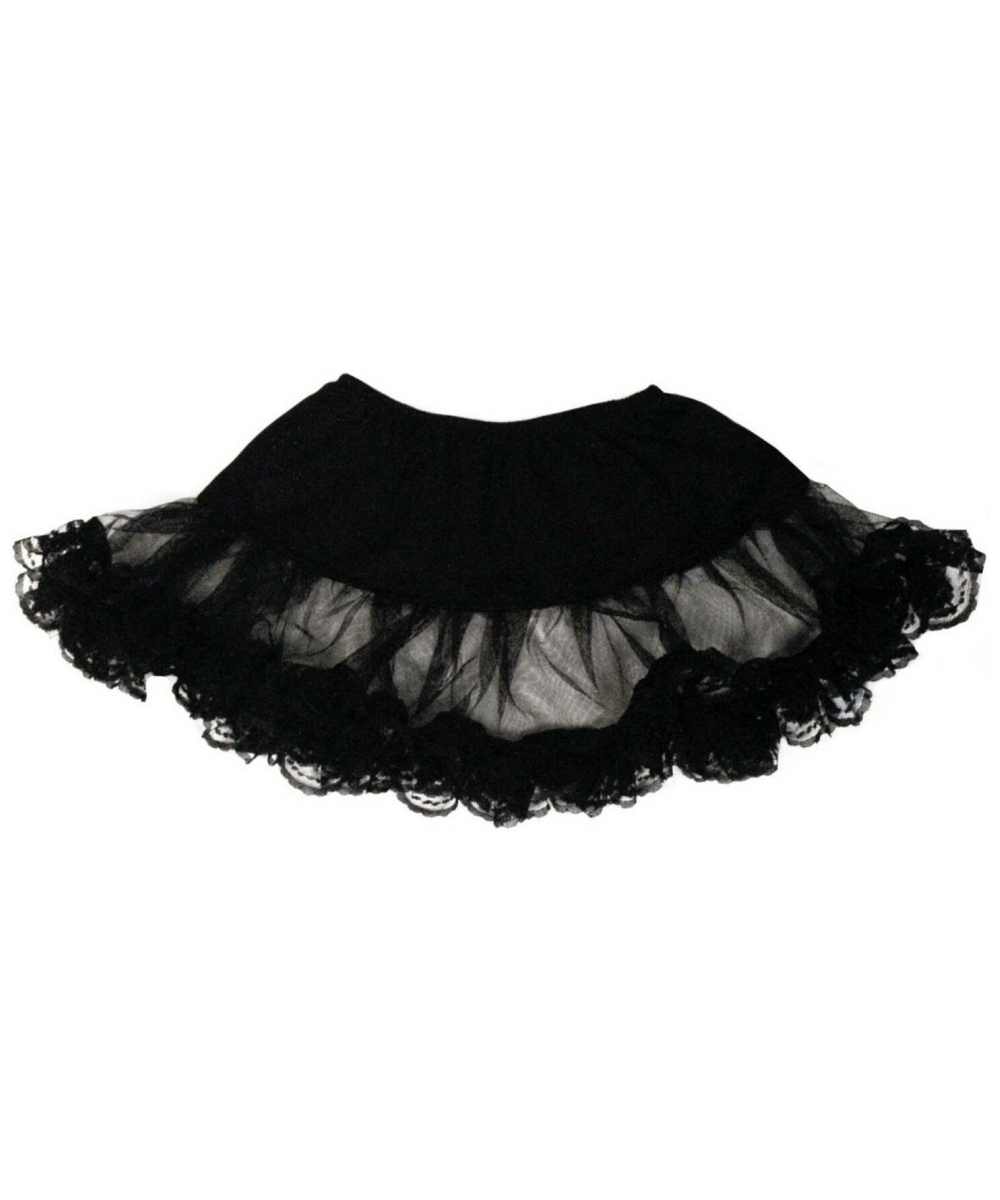 Adult Lace Petticoat Black - Women Costume - Petticoats