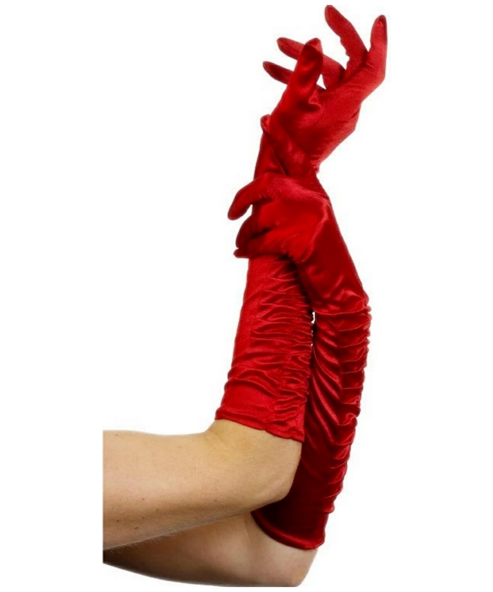  Long Red Temptress Gloves