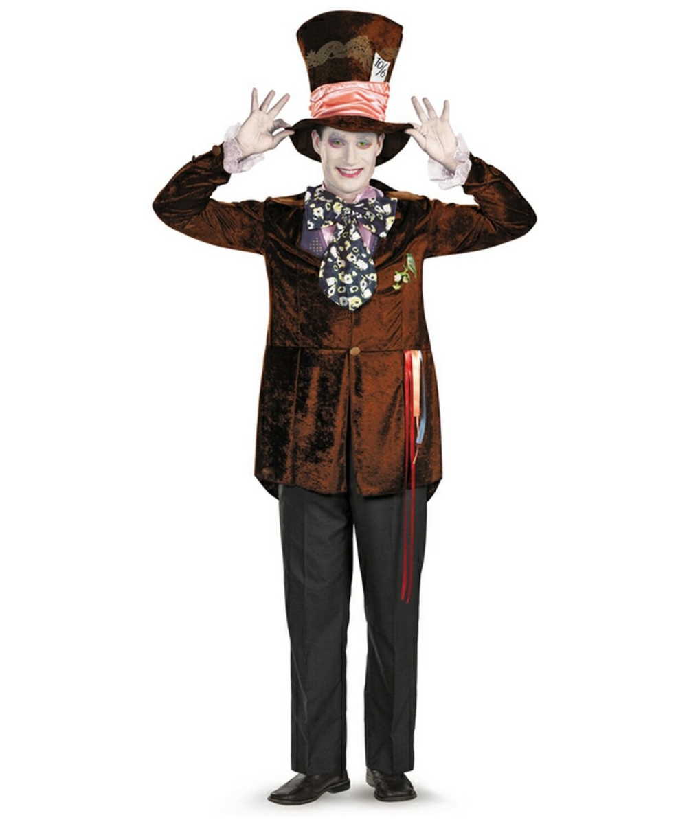 Adult Mad Hatter Movie Disney Costume Men Mad Hatter Costumes