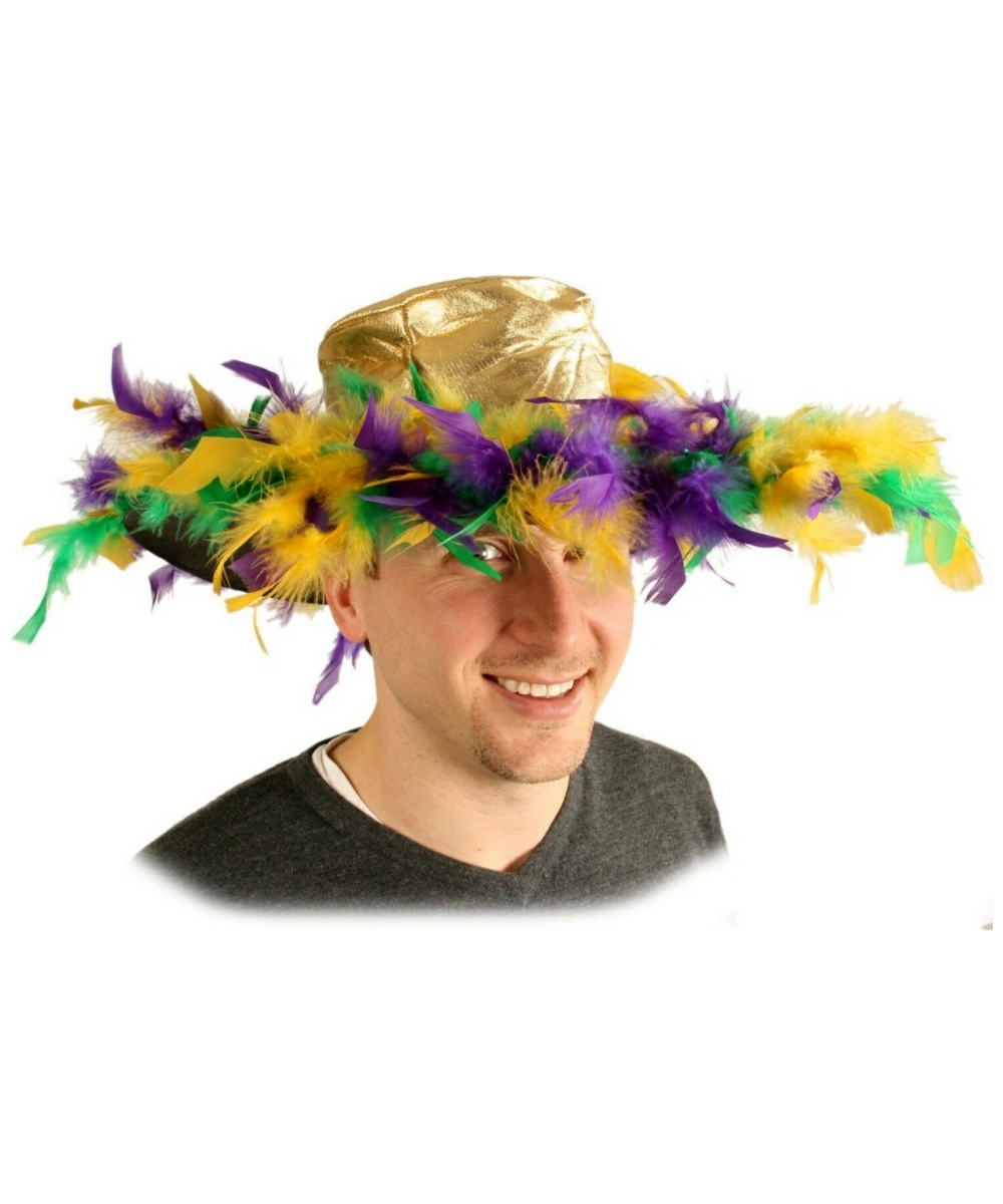  Mardi Gras Feather Hat