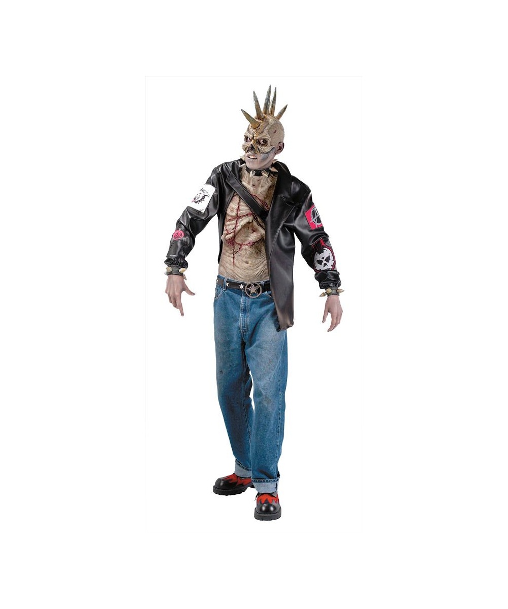 Mens Punk Zombie Costume