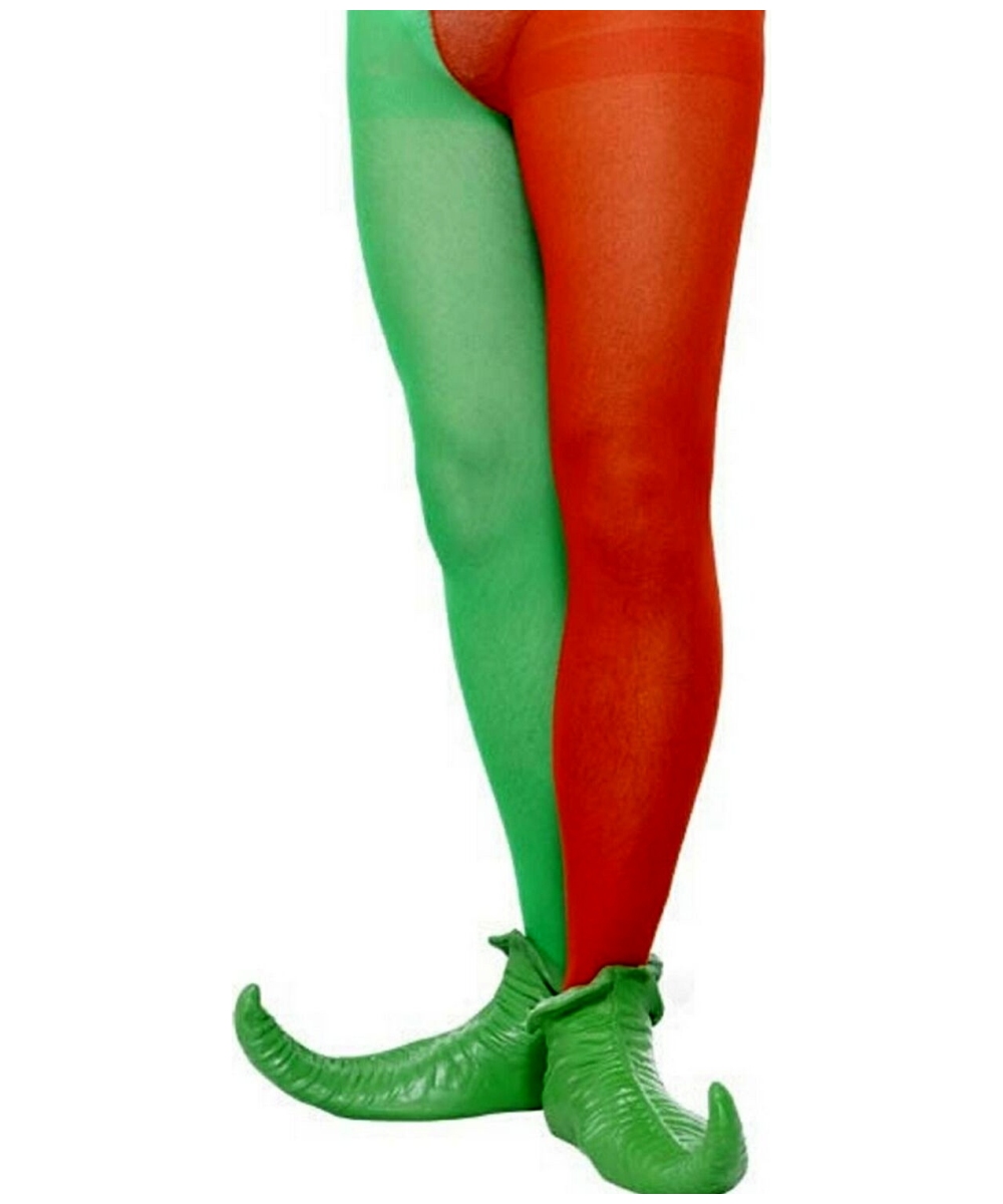  Mens Red Green Tights