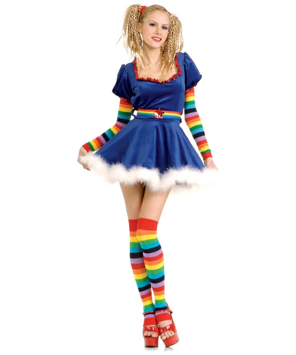  Womens Rainbow Girl Costume