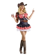 Adult Sexy Rhinestone Cowgirl Costume - Women Costumes