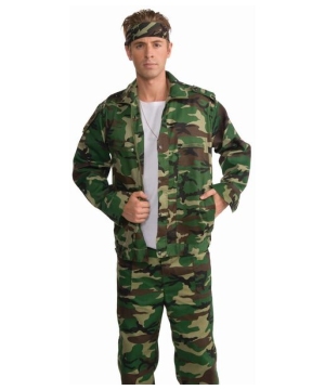 Adult Combat Hero Camouflage Jacket - at Wonder Costumes