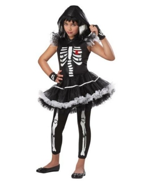 Skeleton Ballerina Girls Costume