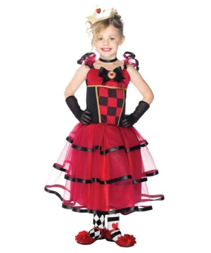 Wonderland Queen Girls Costume