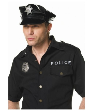 Mens Cop Hat - Adult Hat