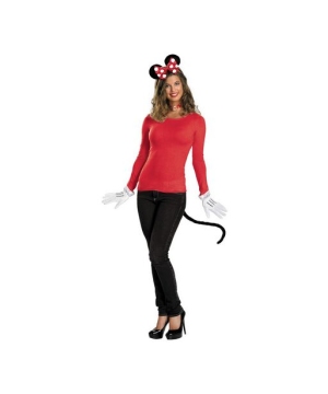 Red Minnie Mouse Women Costume Kit