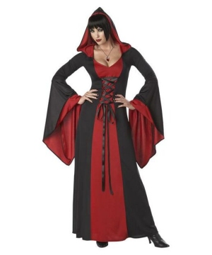 Red Hooded Robe Halloween Costume - Adult Costumes