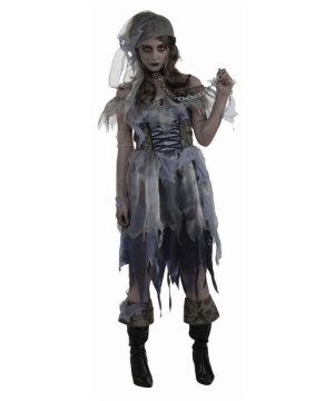  Womens Zombie Pirate Costume