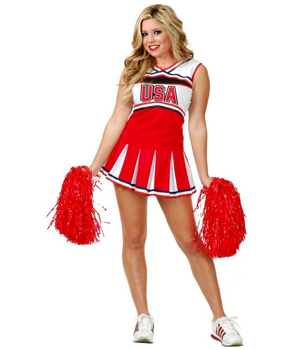 Cheerleader Usa Adult Costume Cheerleader Costumes