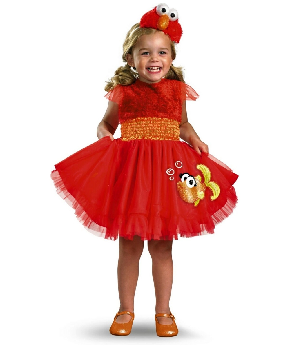  Girls Frilly Elmo Costume