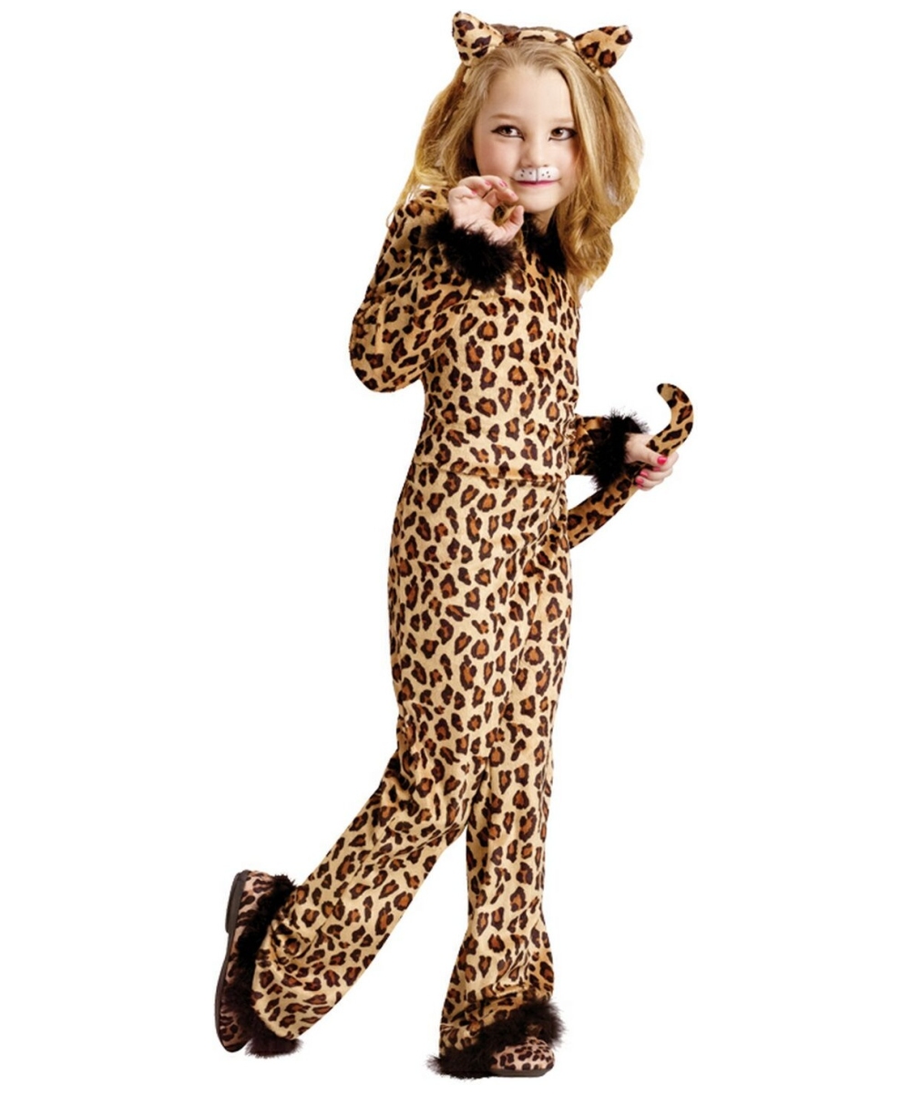  Girls Pretty Leopard Costume