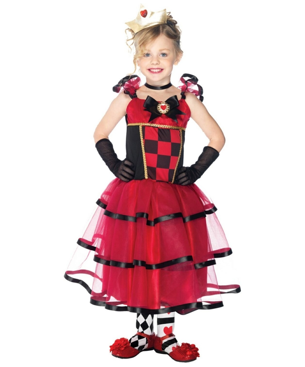  Girls Wonderland Queen Costume